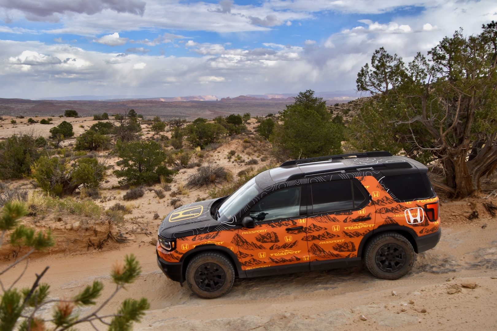 Protótipo do Honda Passport TrailSport 2026 em Moab, Utah