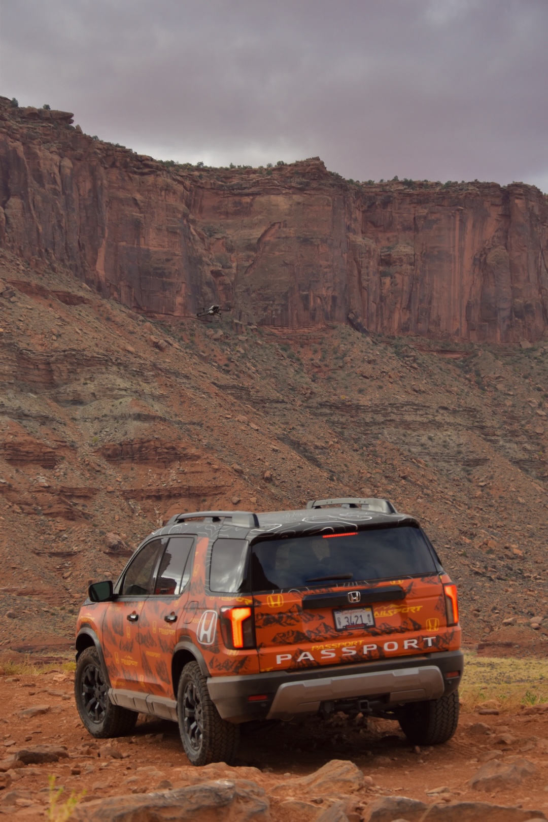 Protótipo do Honda Passport TrailSport 2026 em Moab, Utah